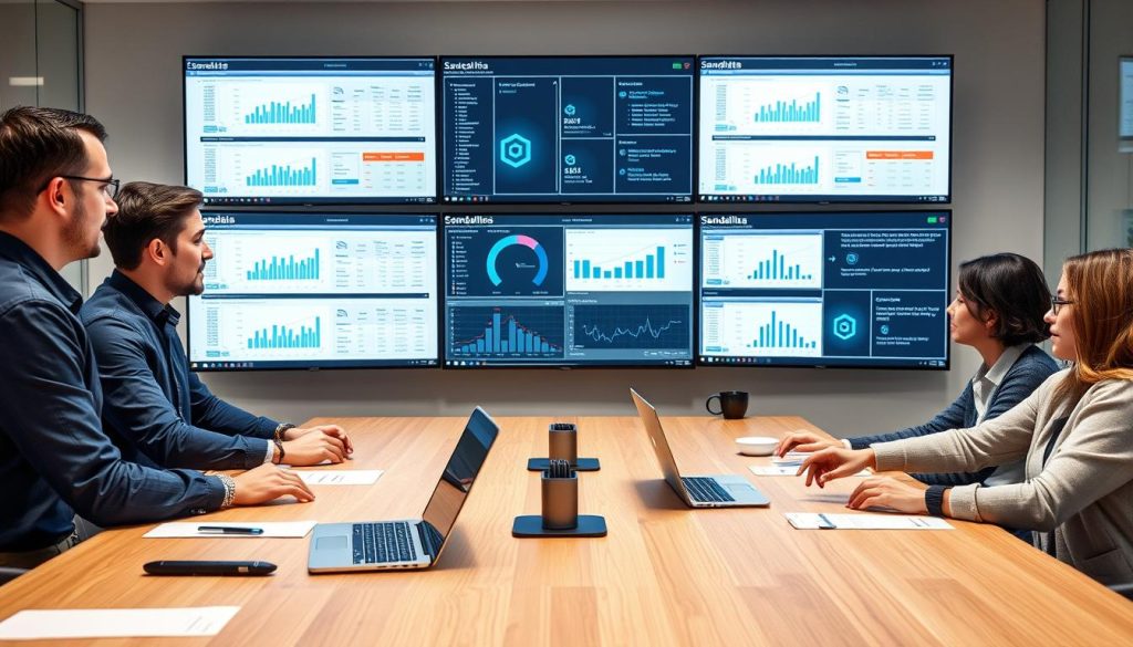 Enterprise team collaborating with Sandata DataPlus Services