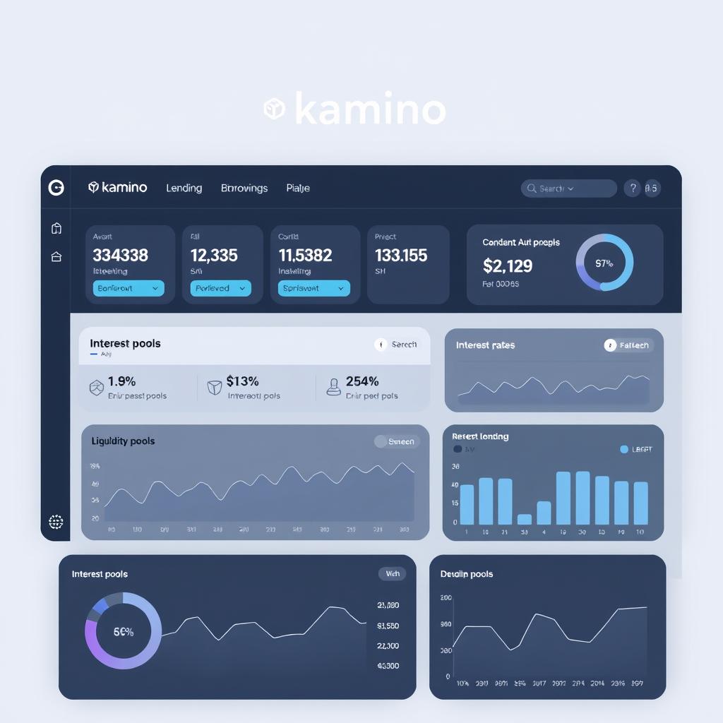 Kamino DeFi lending platform interface on Solana