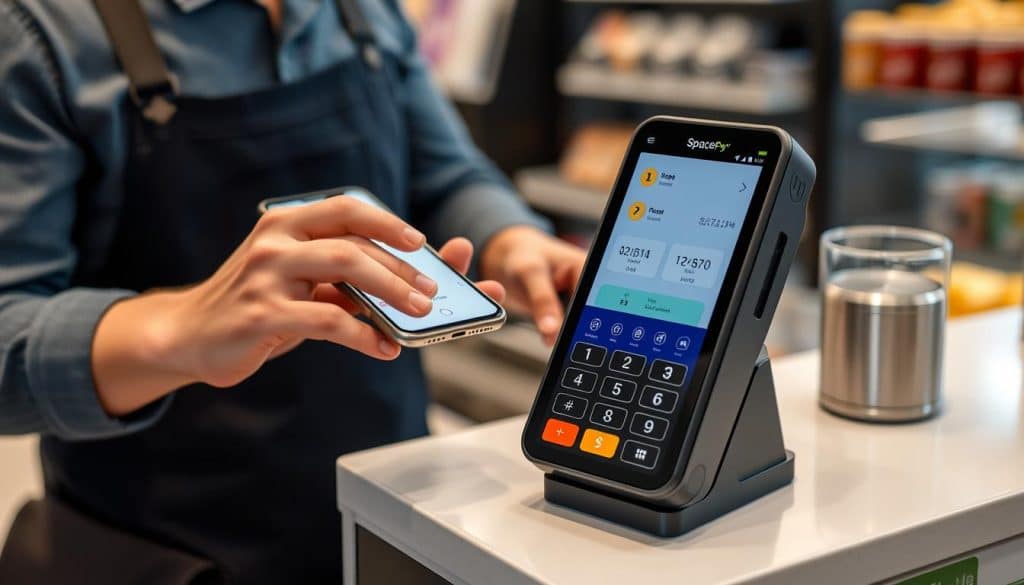 SpacePay (SPY) crypto payment terminal for merchant transactions