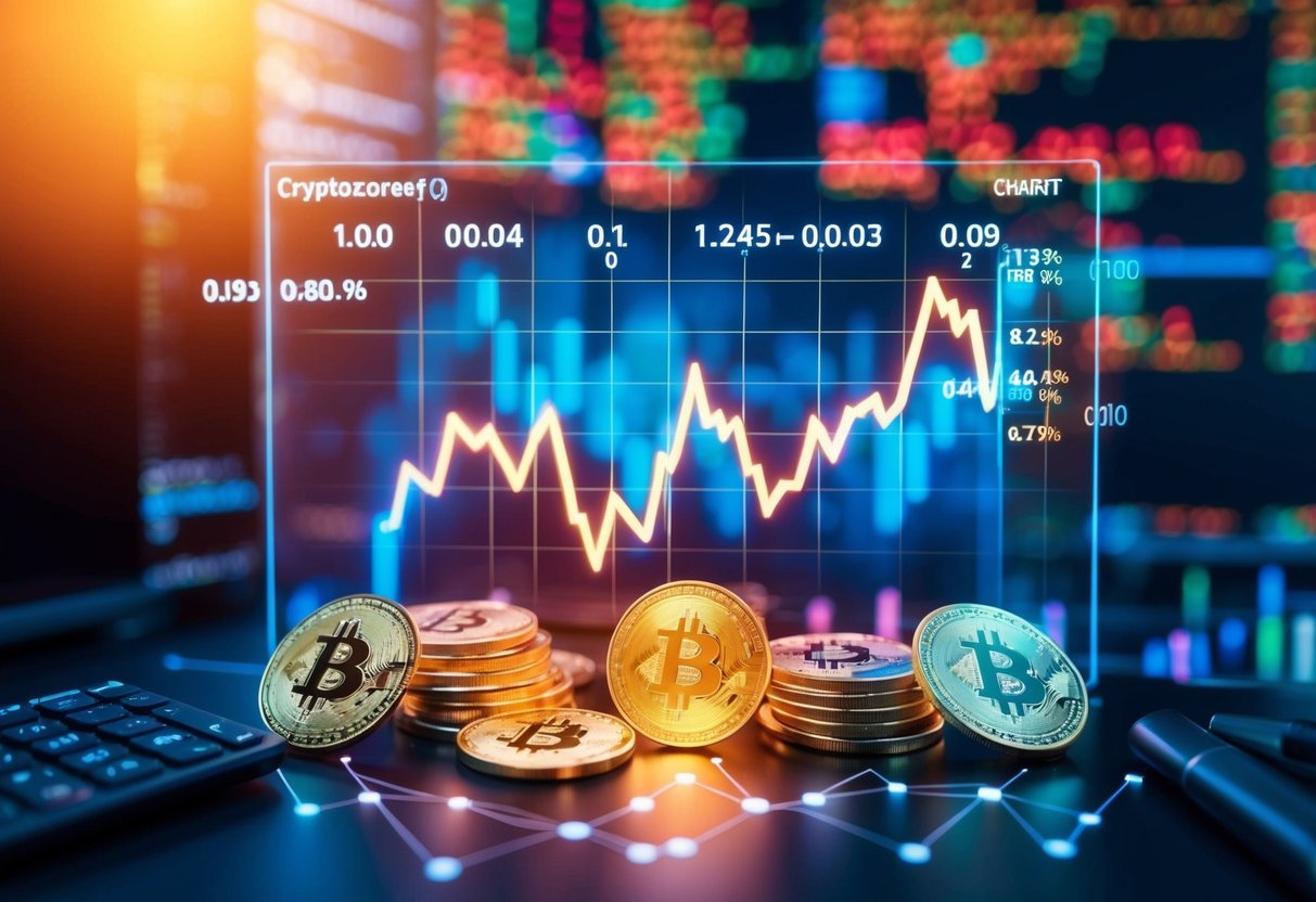 Best Crypto to Buy: Top Picks for 2025 1 A glowing chart of top-rated cryptocurrencies, surrounded by data points and analysis tools
