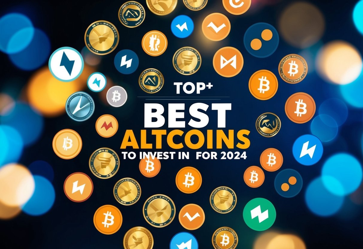 Best Altcoins to Invest in 2025: Top Picks for Maximum Growth Potential 2 A collection of various altcoin symbols arranged in a dynamic and eye-catching composition, symbolizing the top 15+ best altcoins to invest in for 2025