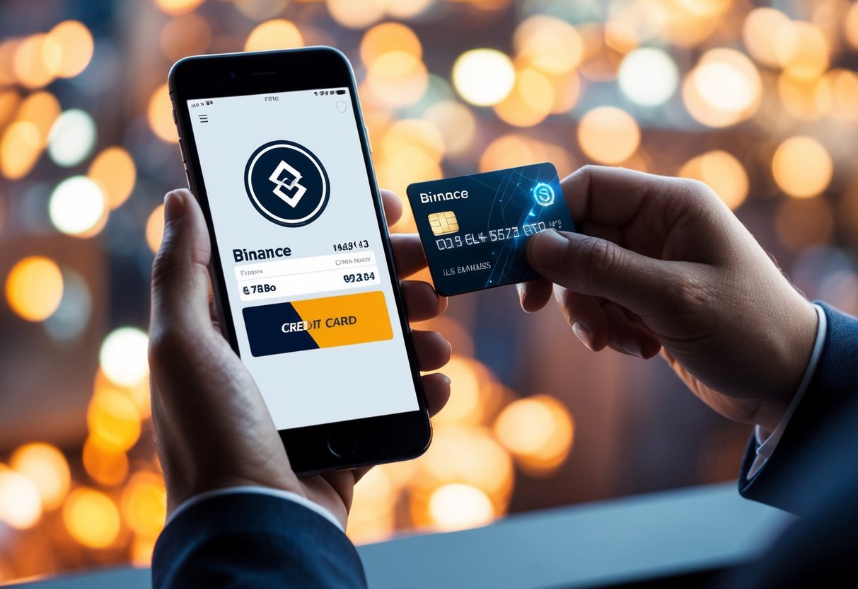 Buy Binance Coin BNB: A Step-by-Step Guide to Investing Wisely 1 A person using a smartphone to purchase Binance Coin with a credit card