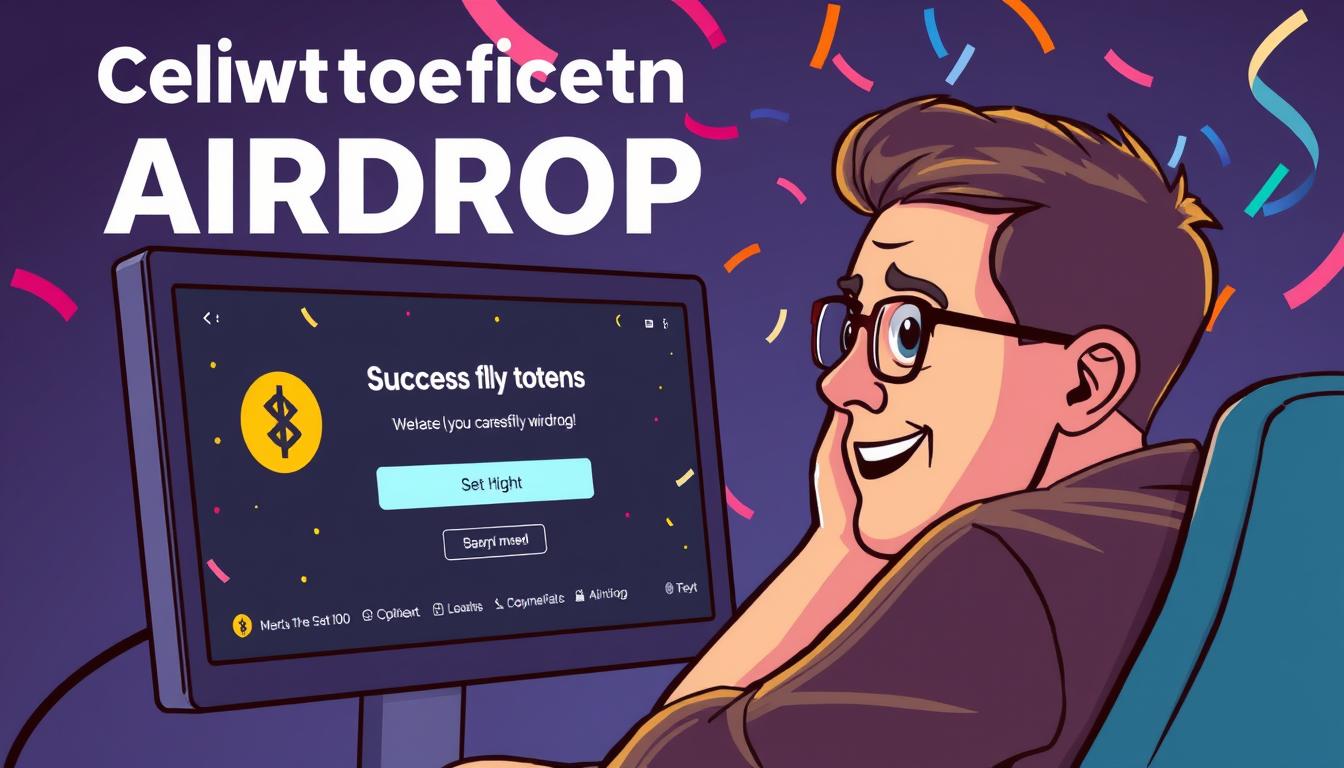 Person successfully claiming BONK tokens with celebration graphics