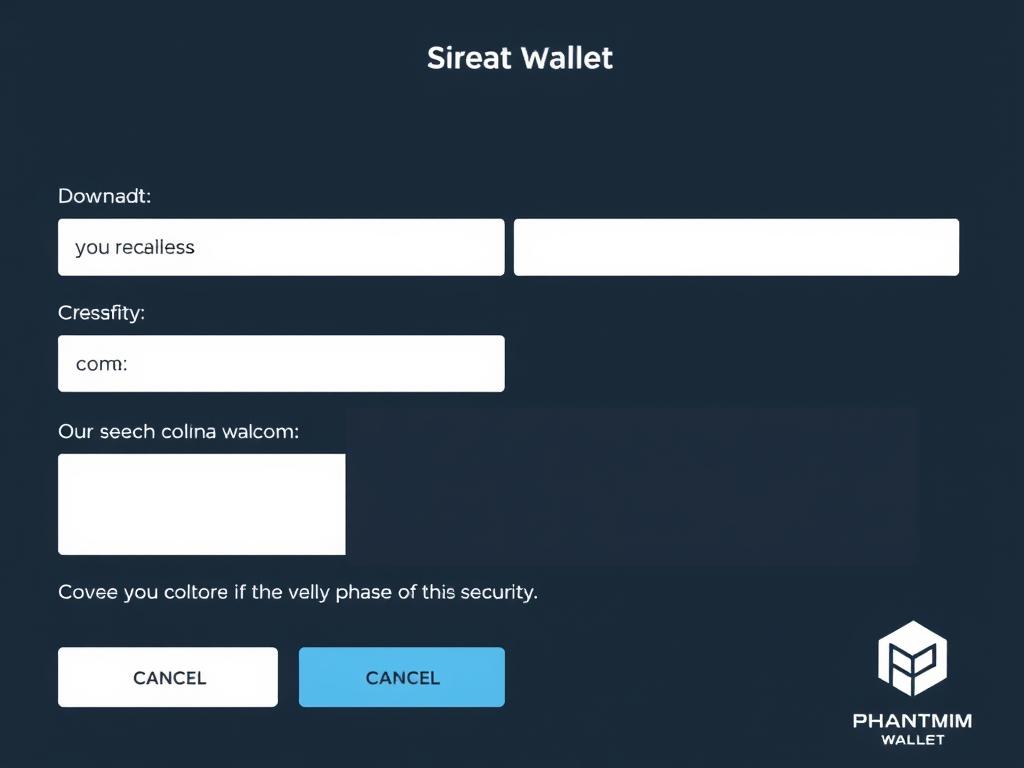 Screenshot of Solana wallet creation process for BONK airdrop