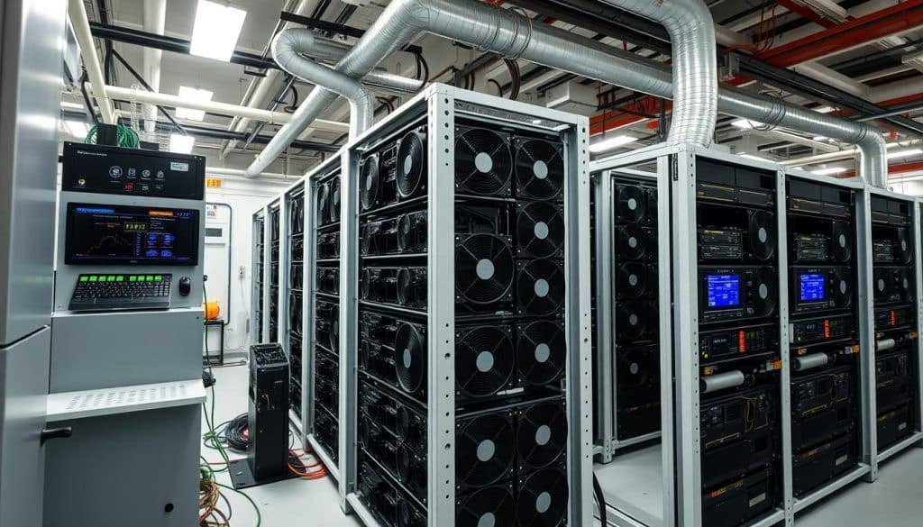 SPX6900 SPX mining farm setup with multiple units
