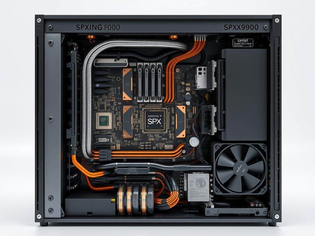 SPX6900 SPX mining hardware internal components showing hash processing units