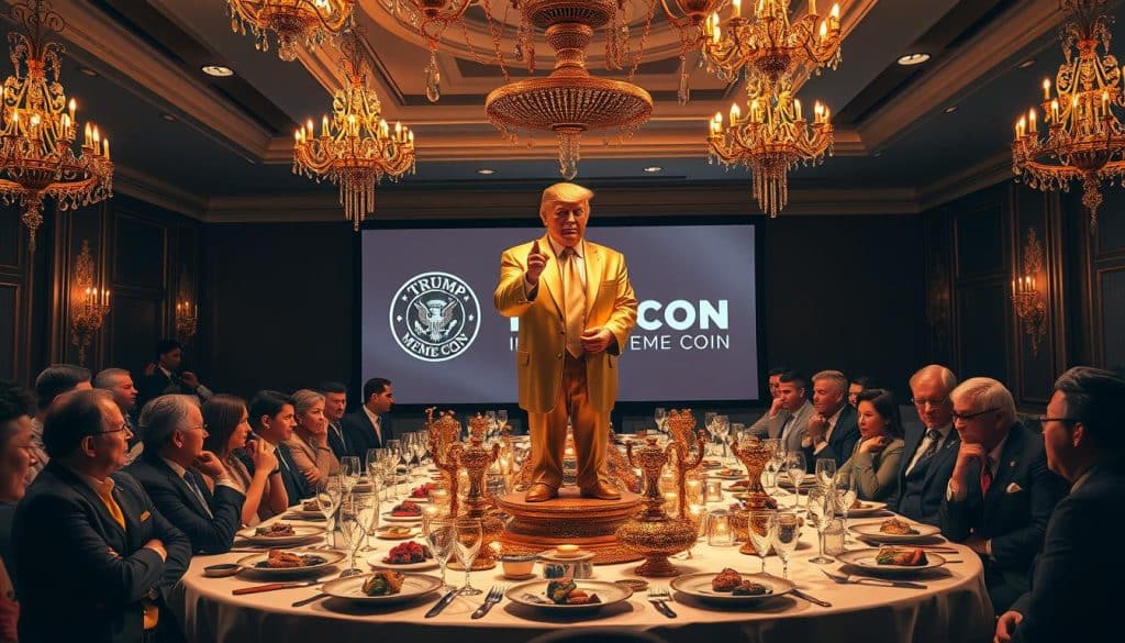 Trump-Draws-Global-Crypto-Investors-With-148-Million-Meme-Coin-Dinner