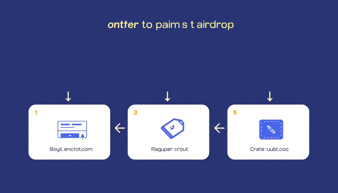 Step-by-step visual guide showing BONK airdrop claiming process