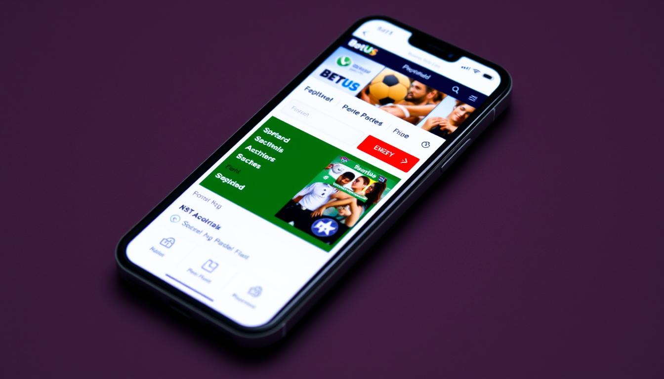 BetUS mobile interface showing responsive design for online sports betting BetUS on smartphones
