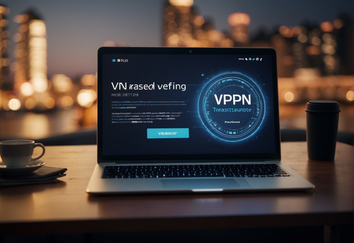 A computer screen displaying a VPN connection and a betting website with a message "VPN block bypassed" in the background