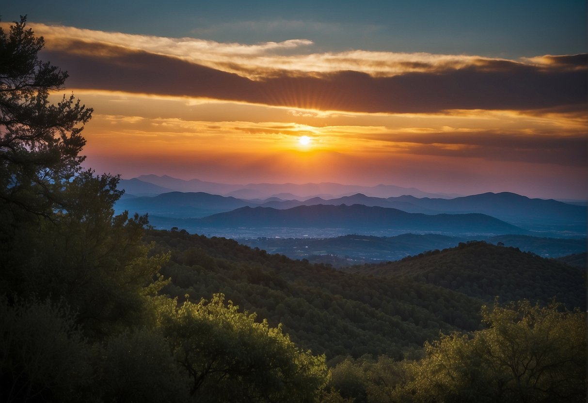 A glowing FluxBeam illuminates the Solana landscape, casting vibrant colors across the sky and reflecting off the surrounding terrain