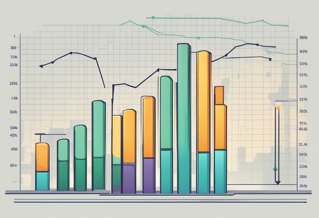 A bar graph showing rising financial highlights for fintechzoom nvda stock